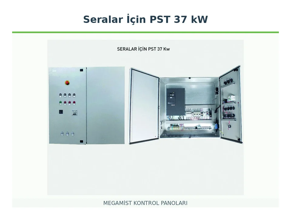 Seralar İçin PST 37 kW Frekans Kontrollü Kontrol Panosu