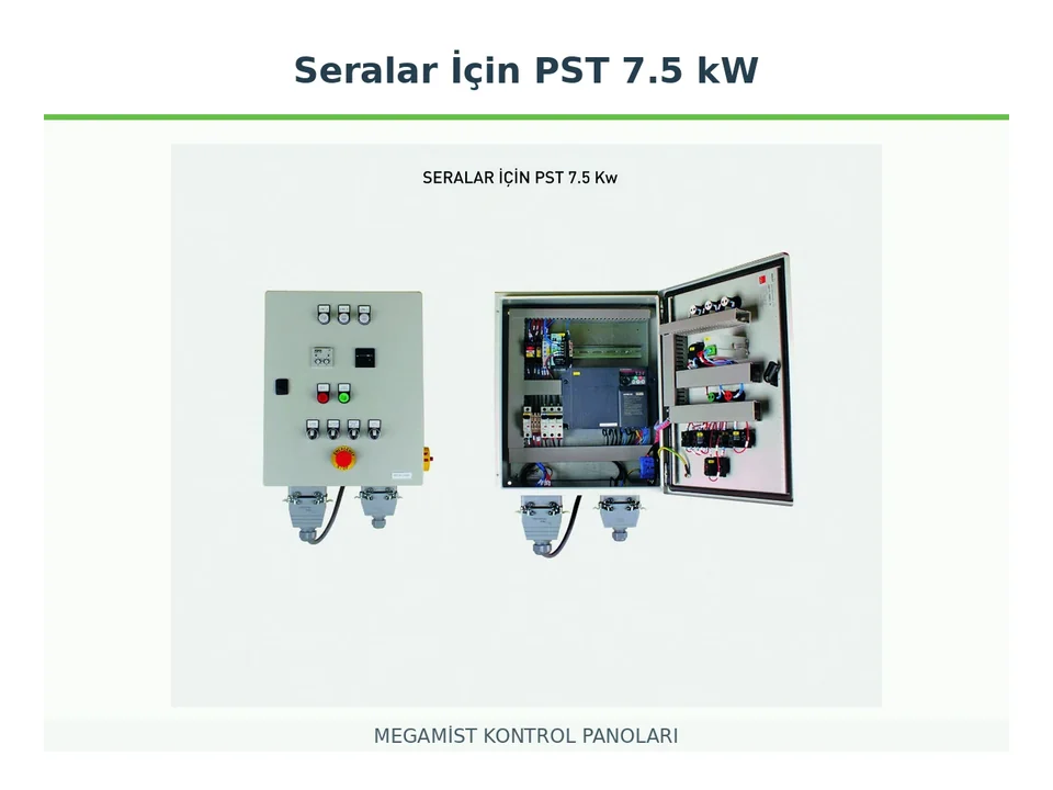 Seralar İçin PST 7.5 kW Frekans Kontrollü Kontrol Panosu